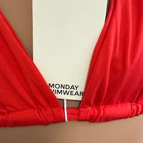 Monday Swimwear Red Halter Bikini Set - Picture 6 of 15